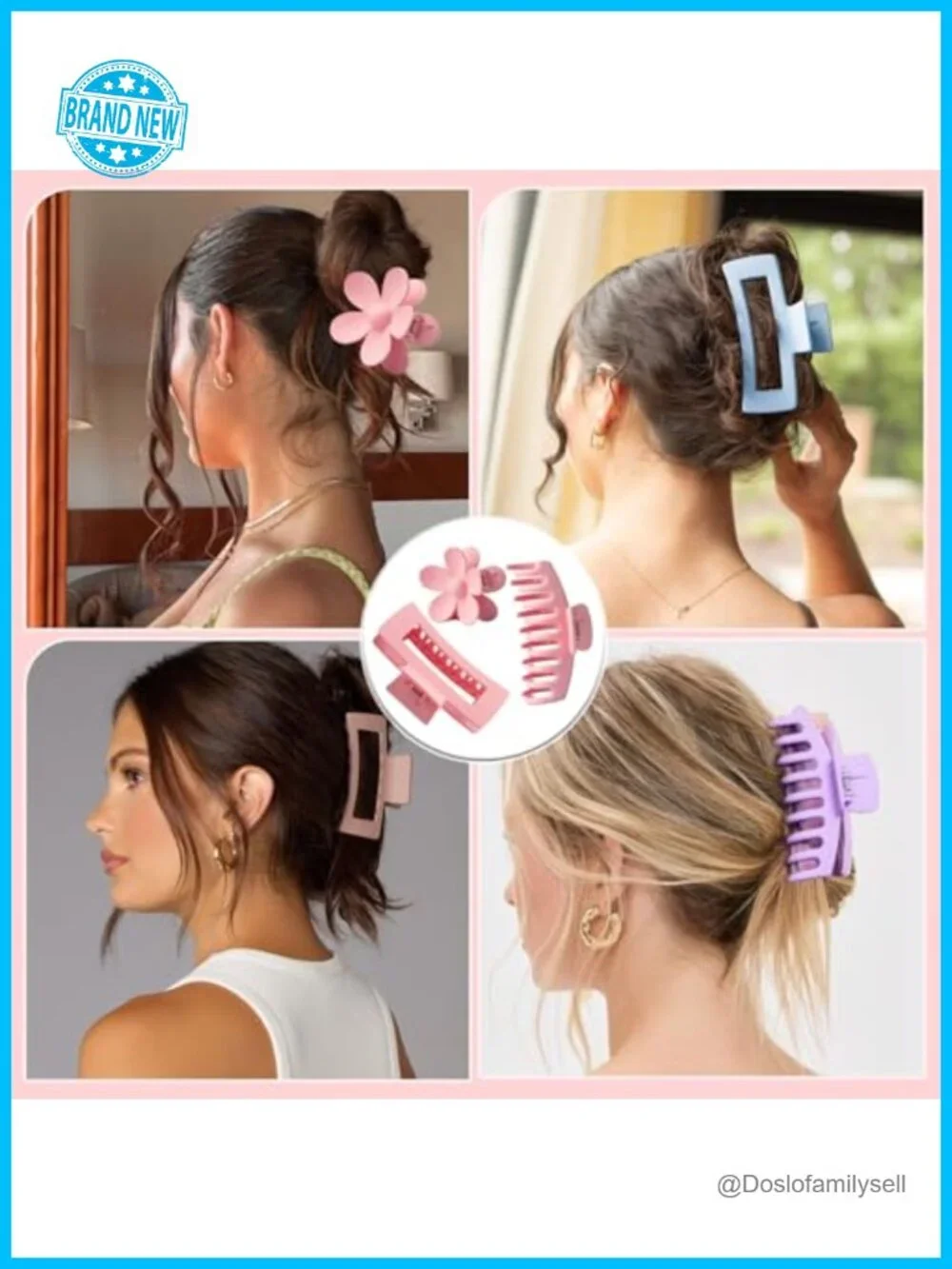 16-Piece Skincare Headband Set with Wristbands, Claw Clips & Hair Ties
